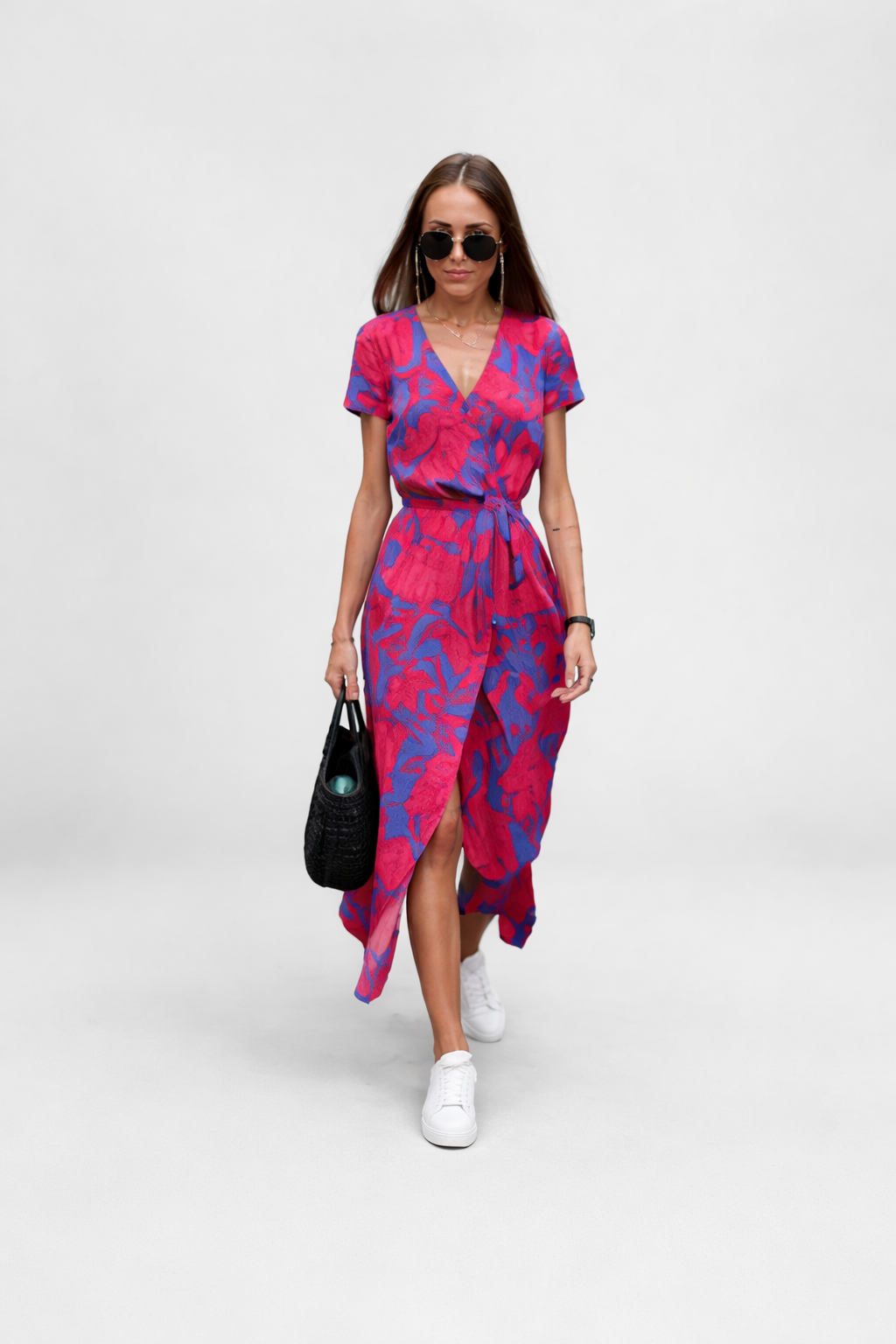 Júlia - Vestido Midi Floral de Estilo Bohemio Premium