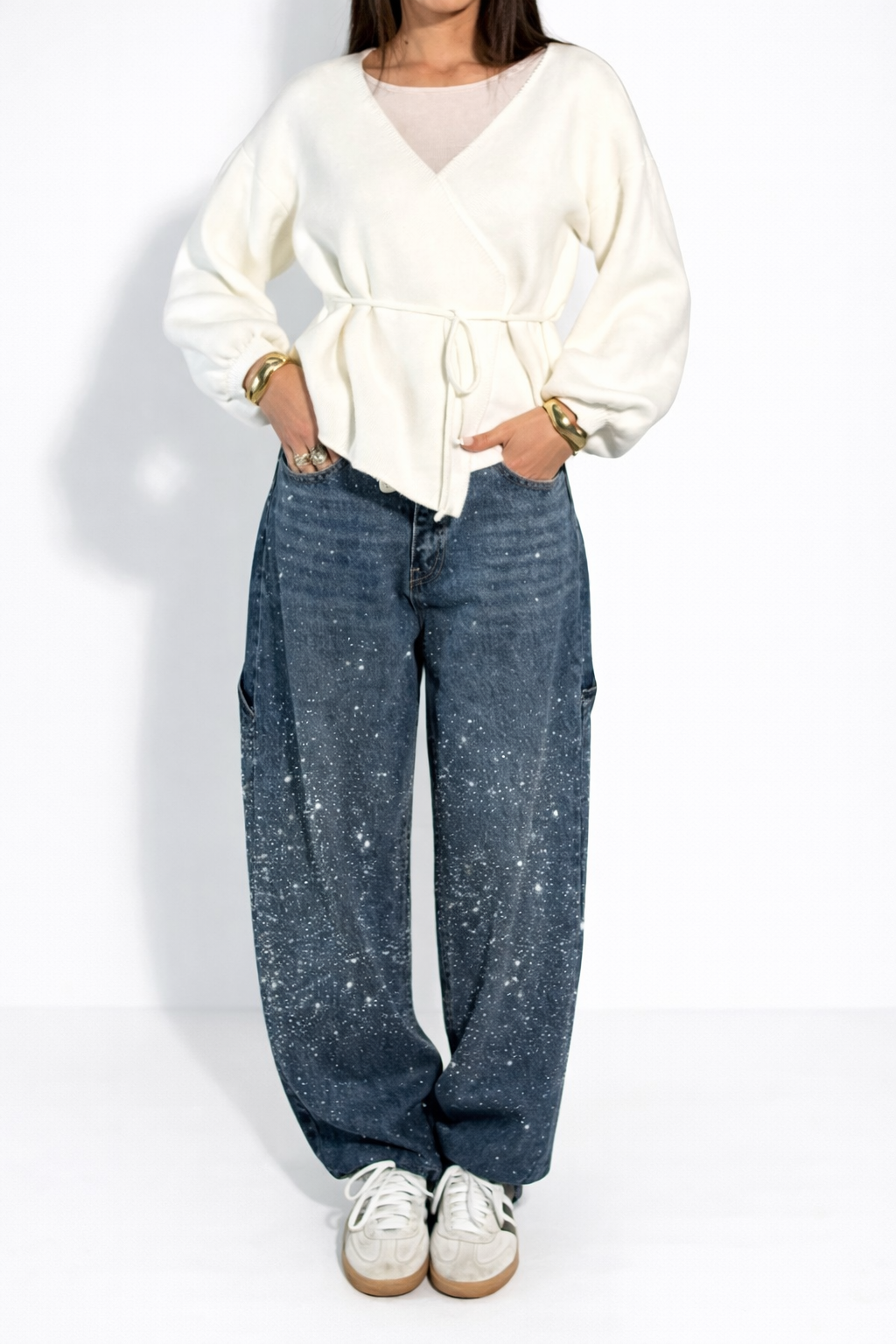 Camila - Jeans Anchos de Denim Vintage Premium