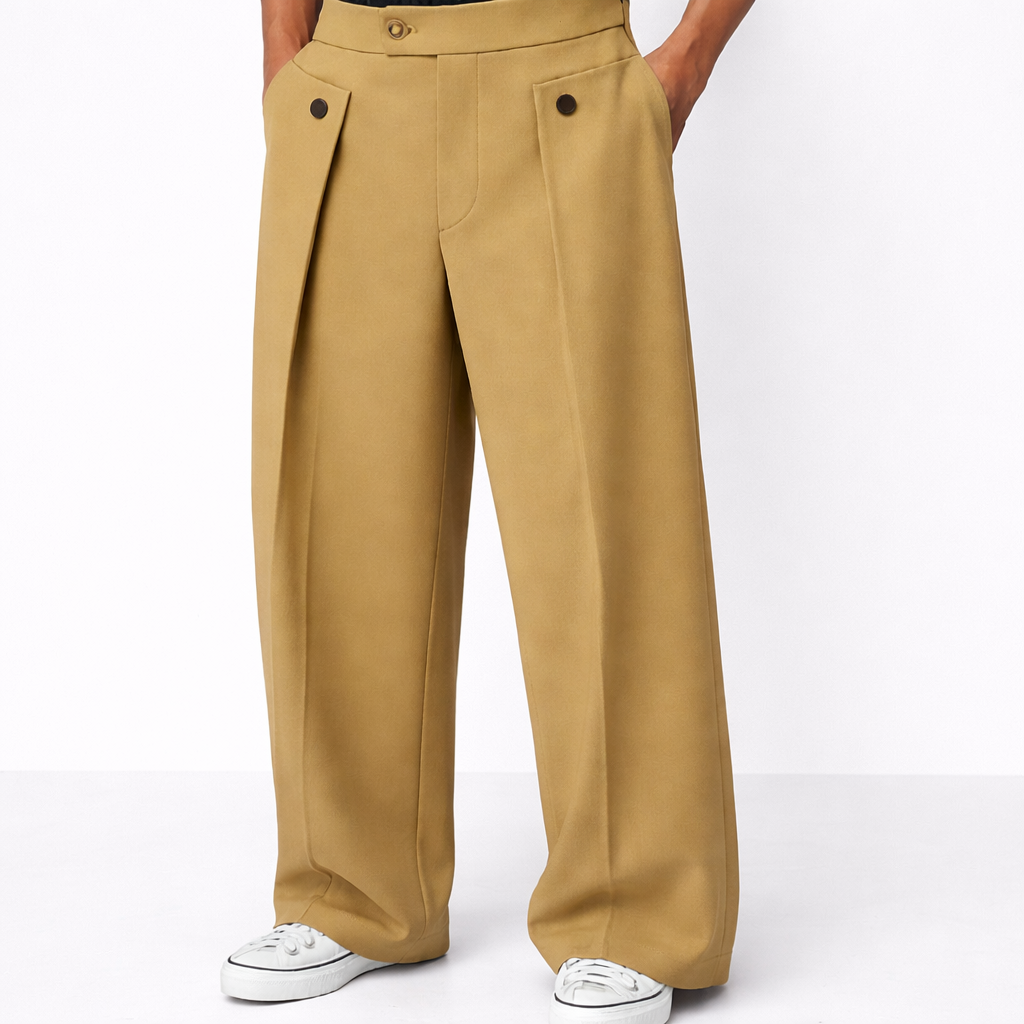 Daniela - Pantalones Sastre de Pierna Ancha Elegante Premium