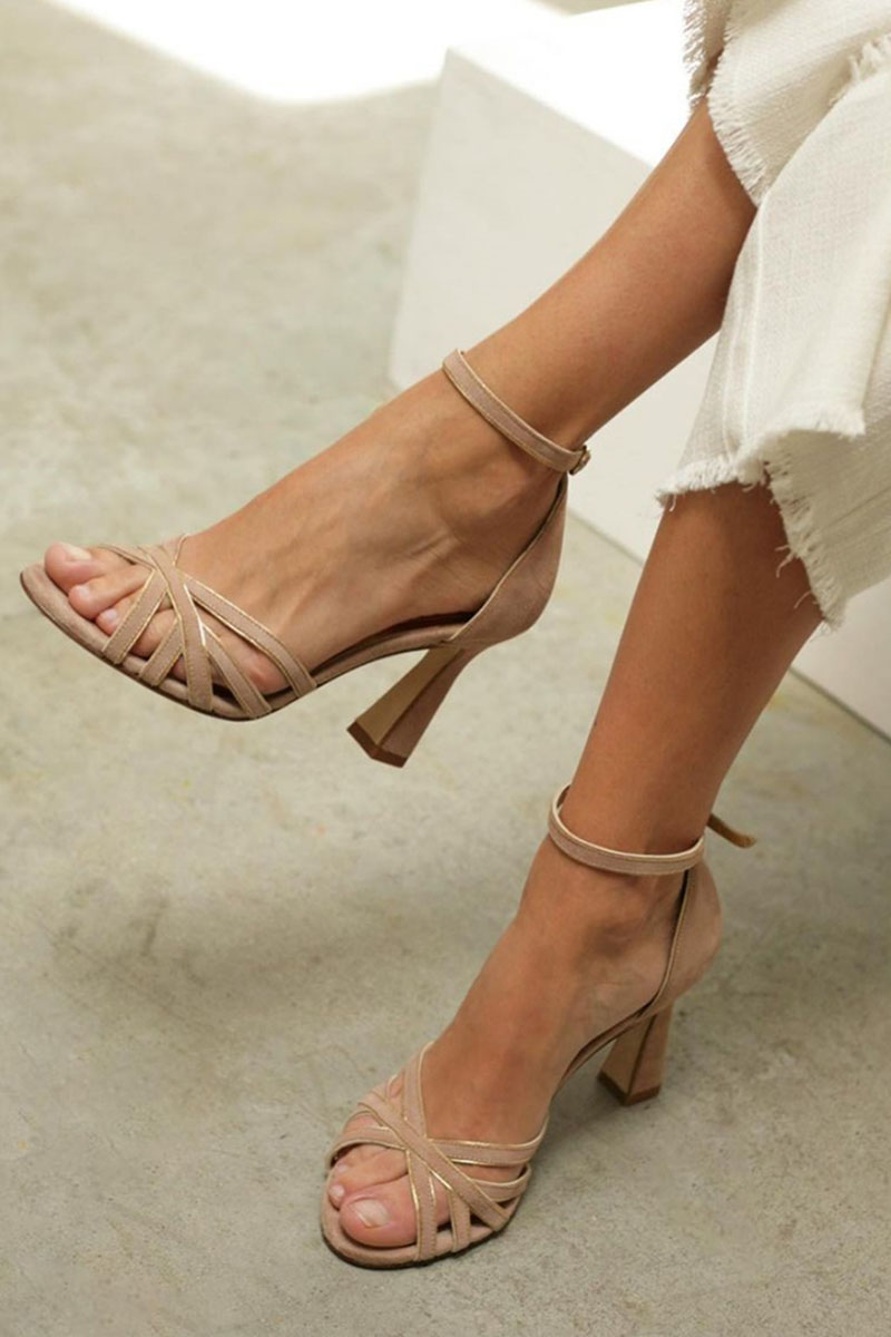 Victoria™ | Tacones Slim de Punta Redonda Patchwork