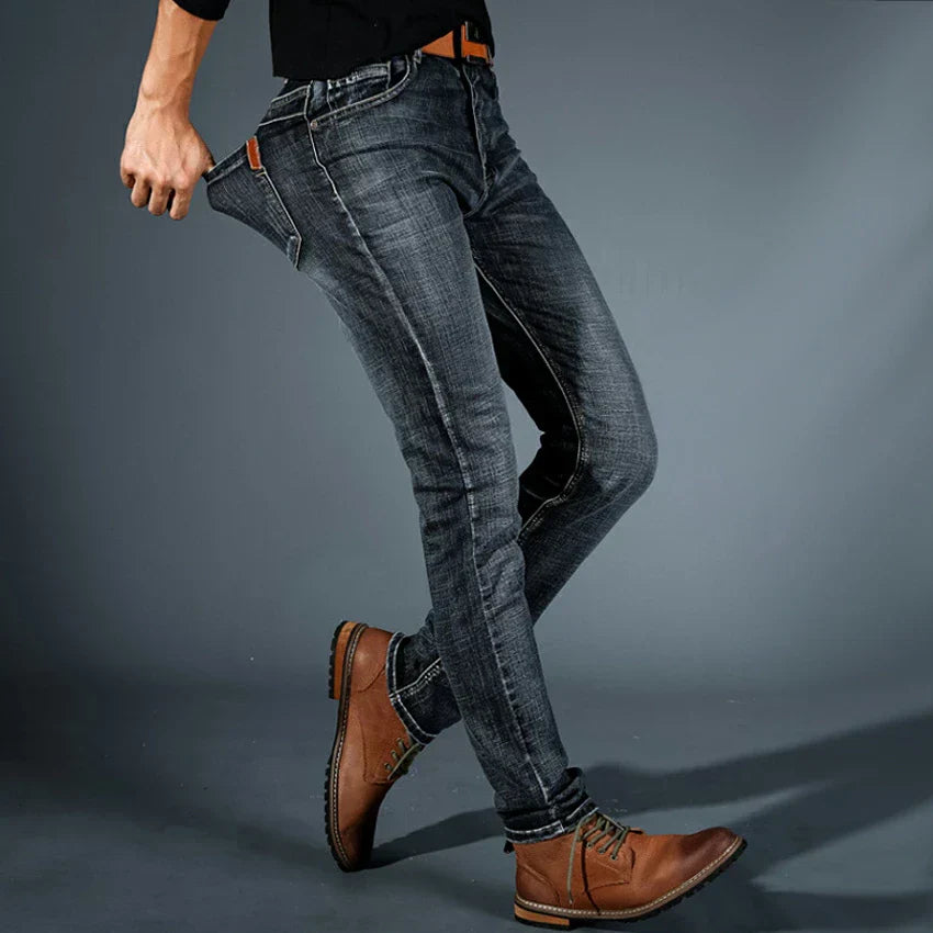 Mauricio - Jeans Slim Modernos de Denim Elástico Premium