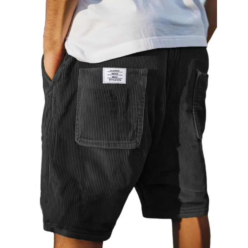 Martín - Shorts Casuales Texturizados de Algodón Ligero Premium