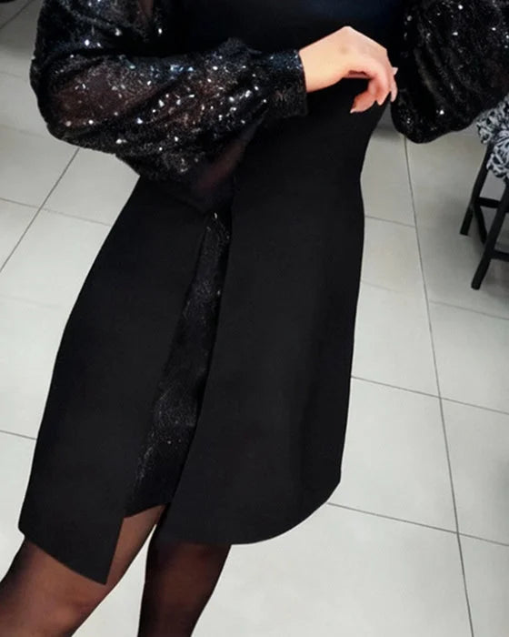 Diana - Vestido Elegante con Encaje de Corte Clásico Premium