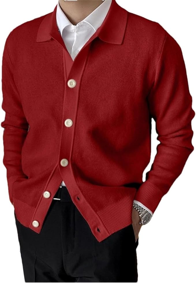 Nicolás - Cárdigan Elegante Texturizado de Algodón Premium