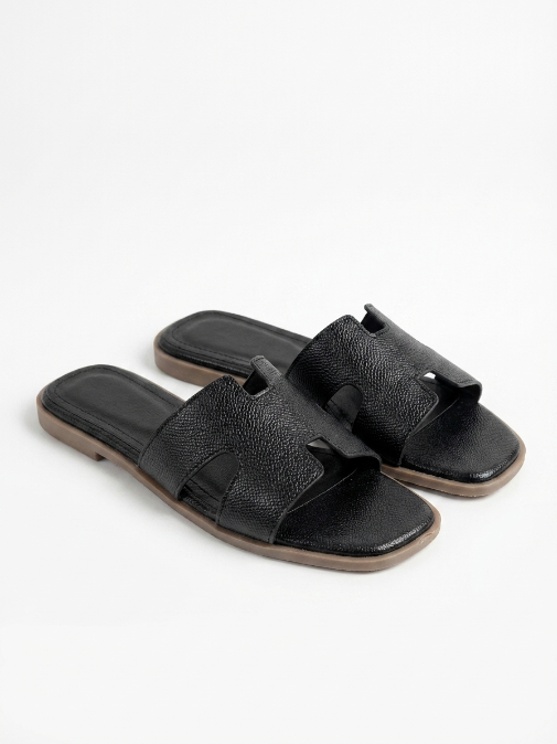 Sandalias planas de ecopiel