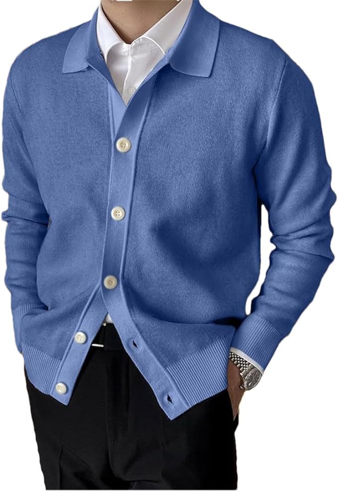 Nicolás - Cárdigan Elegante Texturizado de Algodón Premium