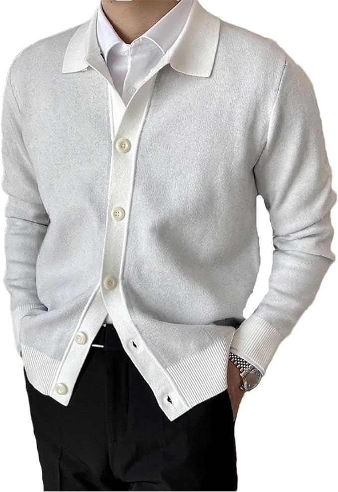 Nicolás - Cárdigan Elegante Texturizado de Algodón Premium