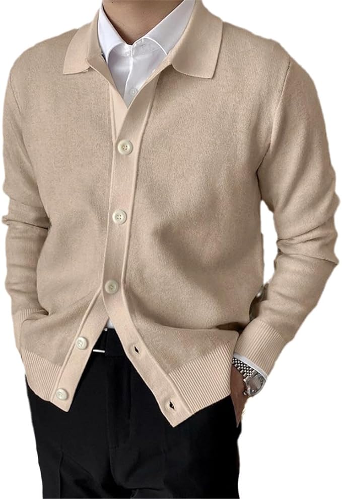 Nicolás - Cárdigan Elegante Texturizado de Algodón Premium