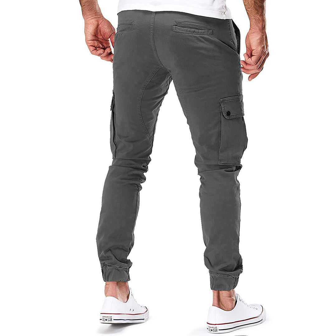 Daniel - Pantalones Jogger Ajustados de Algodón Elástico Premium