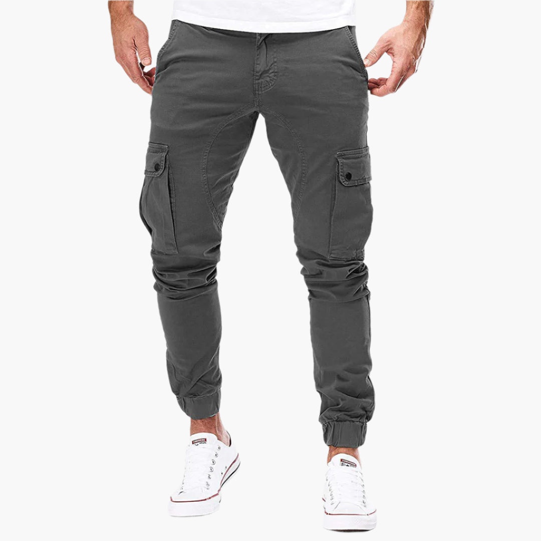 Daniel - Pantalones Jogger Ajustados de Algodón Elástico Premium