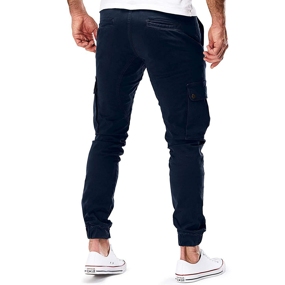 Daniel - Pantalones Jogger Ajustados de Algodón Elástico Premium