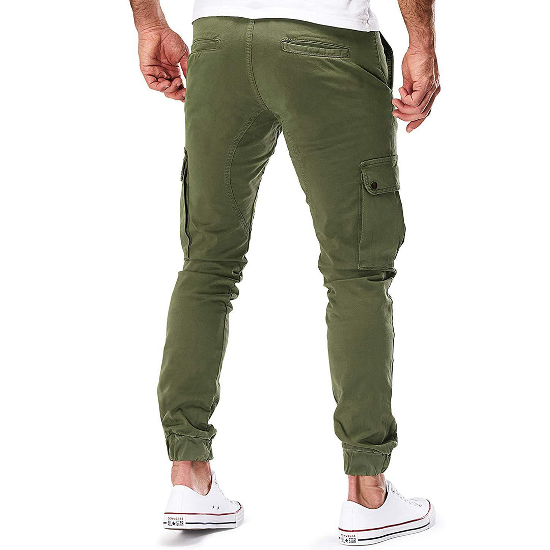 Daniel - Pantalones Jogger Ajustados de Algodón Elástico Premium
