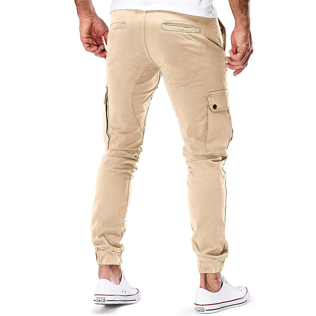 Daniel - Pantalones Jogger Ajustados de Algodón Elástico Premium