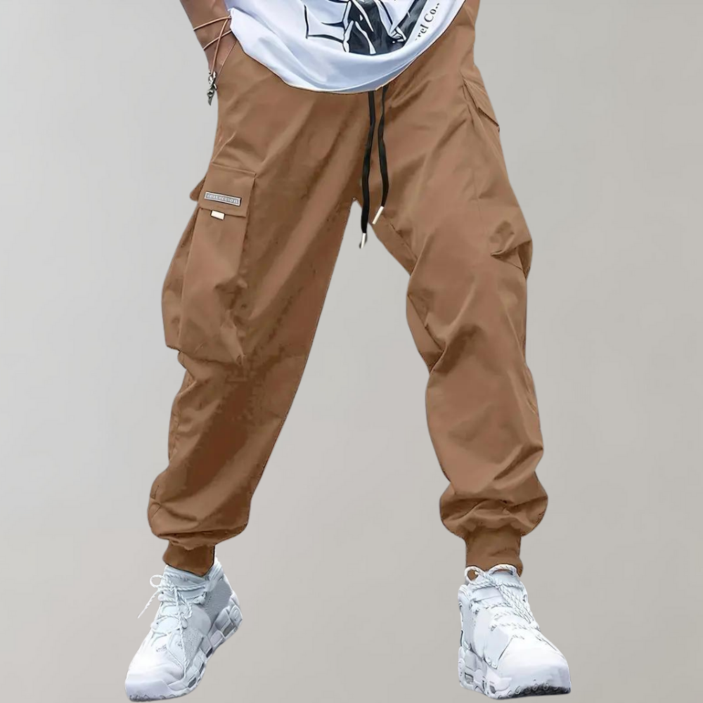 Ángel - Pantalones Cargo Streetwear de Algodón Técnico Premium