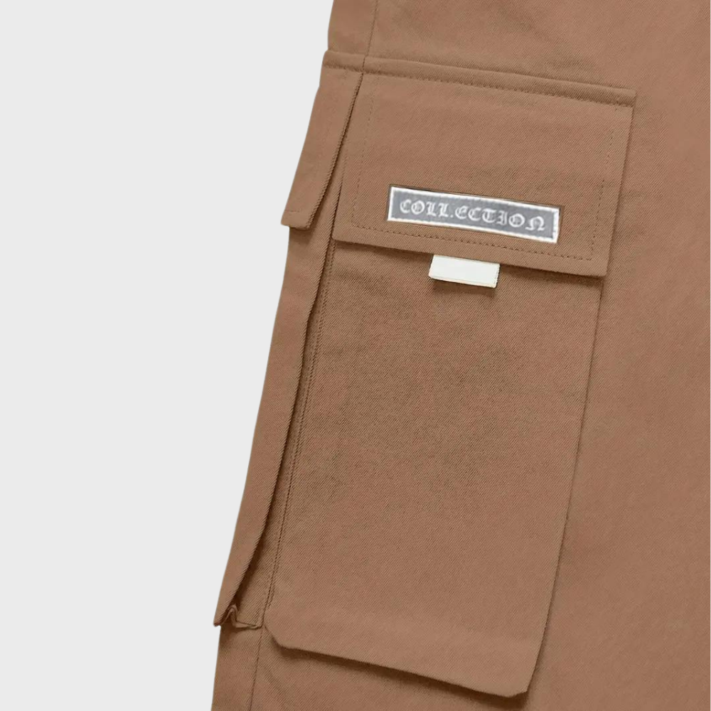 Ángel - Pantalones Cargo Streetwear de Algodón Técnico Premium