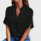 Camila - Blusa Cuello V Minimalista