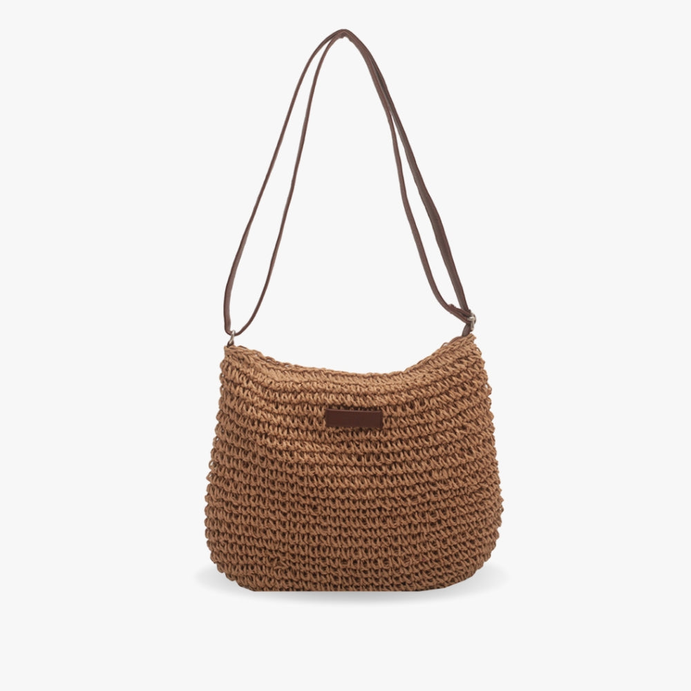Sofía - Bolso Hombro Tejido Artesanal con Correa Fina y Estilo Natural
