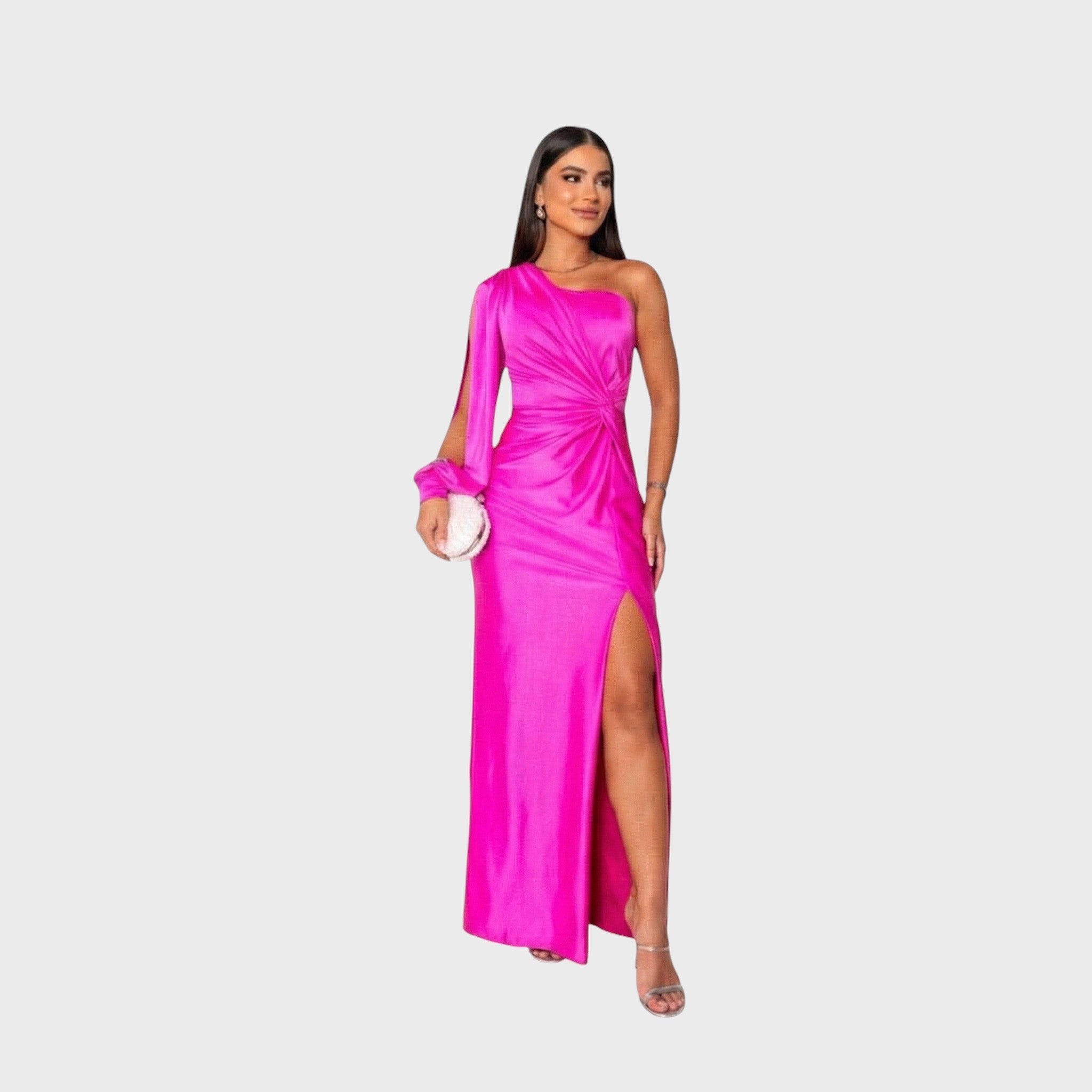 Julieta - Vestido Largo Elegante con Abertura Premium