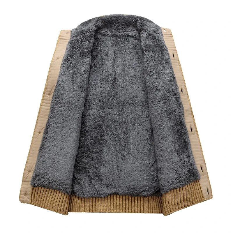 Gabriel - Cárdigan Térmico Trenzado de Lana Premium