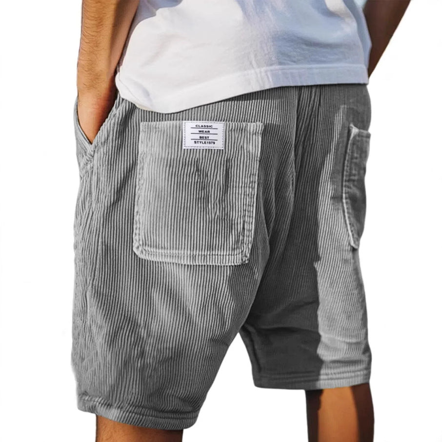 Martín - Shorts Casuales Texturizados de Algodón Ligero Premium