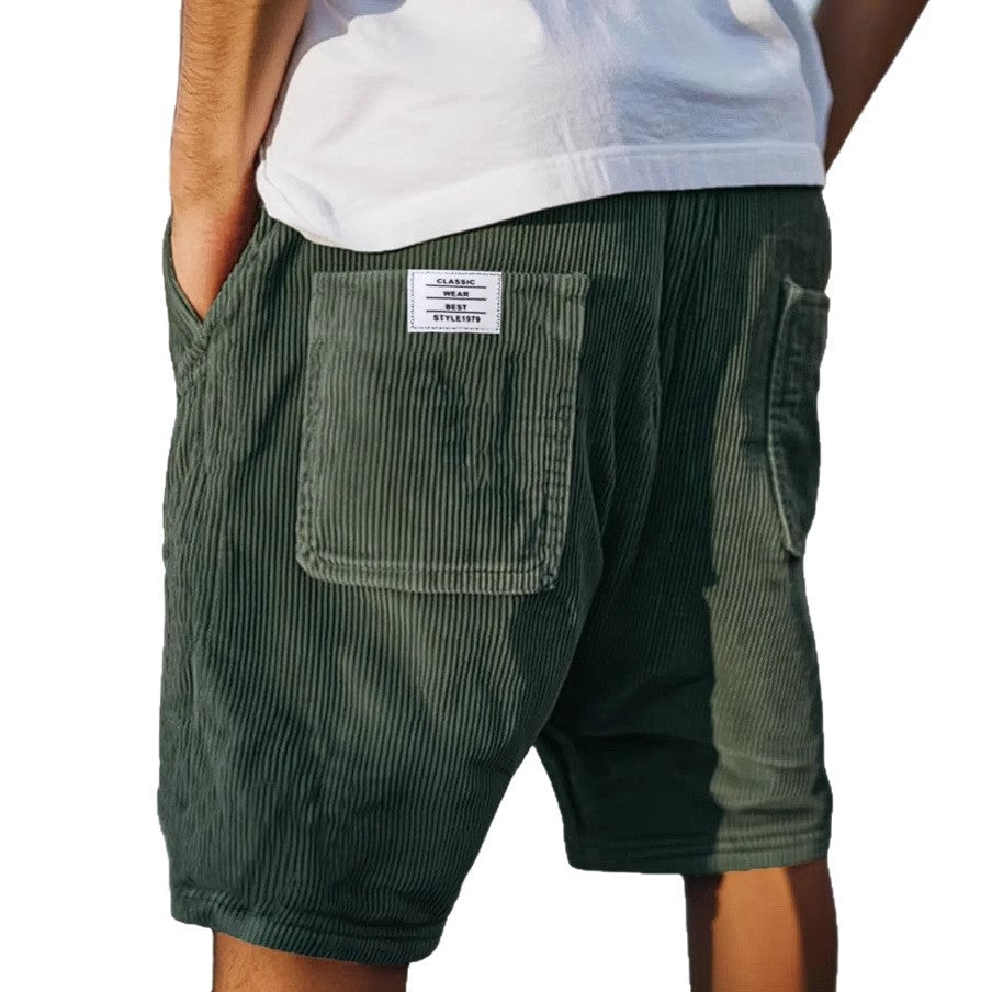 Martín - Shorts Casuales Texturizados de Algodón Ligero Premium