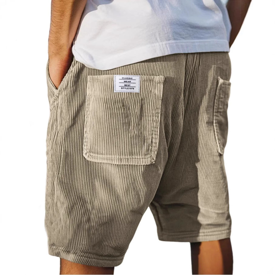 Martín - Shorts Casuales Texturizados de Algodón Ligero Premium