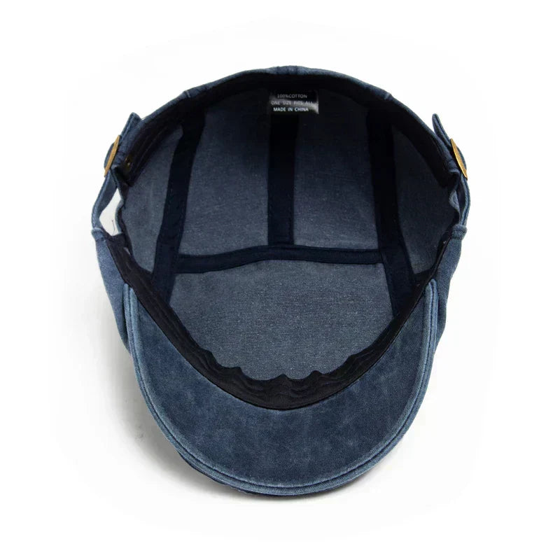 Enzo — Gorra de Denim Lavado