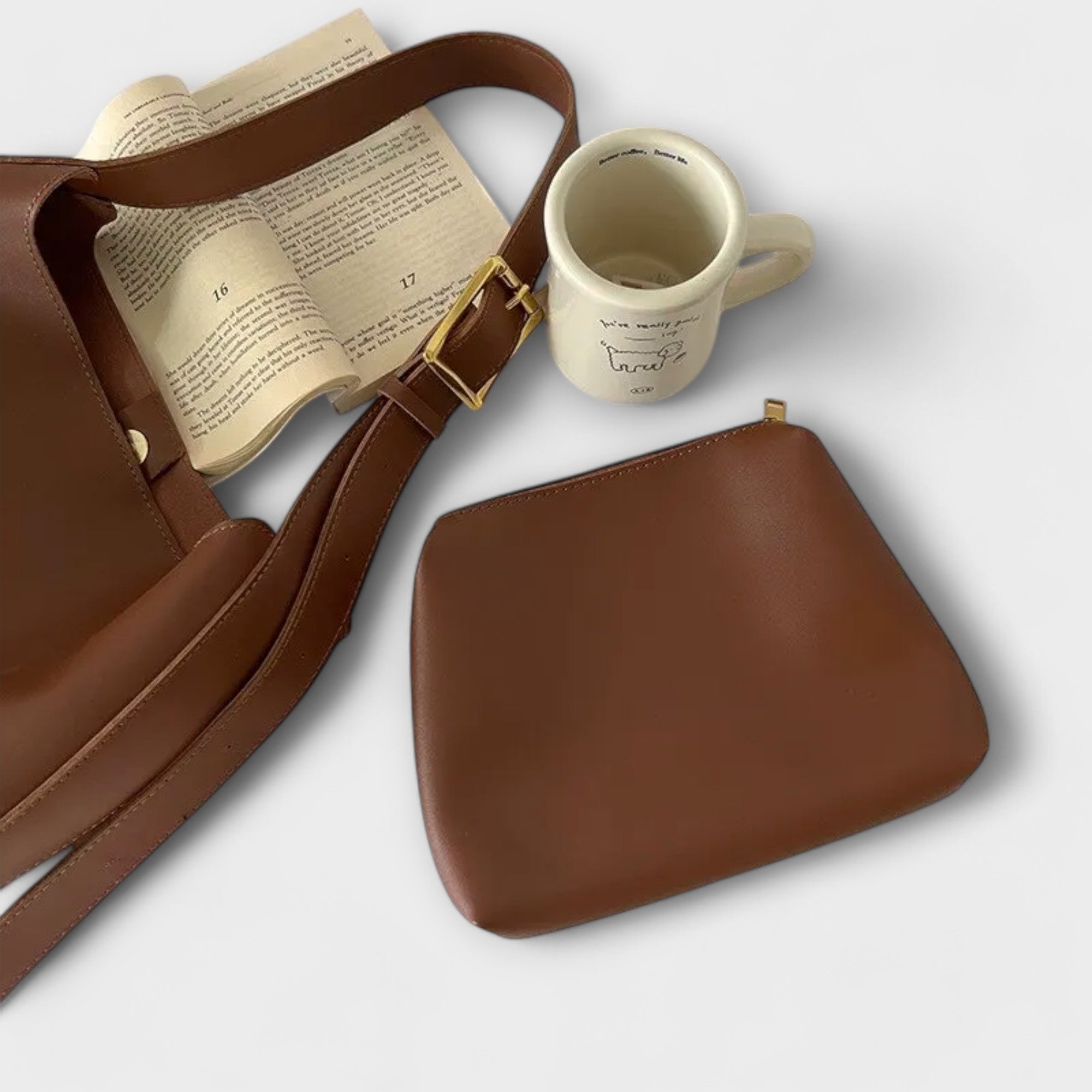 Carolina - Bolso Hombro Minimalista con Correa Ajustable y Acabado Suave Elegante