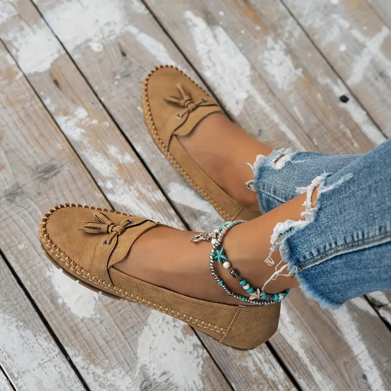 Mariana - Mocasines Borlas Elegantes