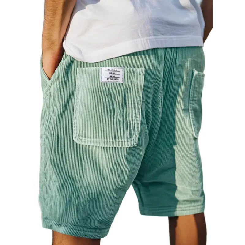 Martín - Shorts Casuales Texturizados de Algodón Ligero Premium