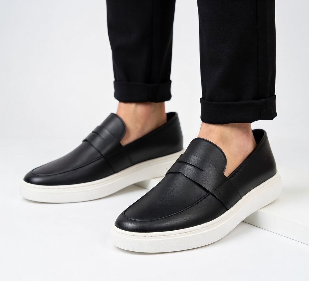 Sebastián - Mocasines Elegantes Minimalistas de Cuero Premium
