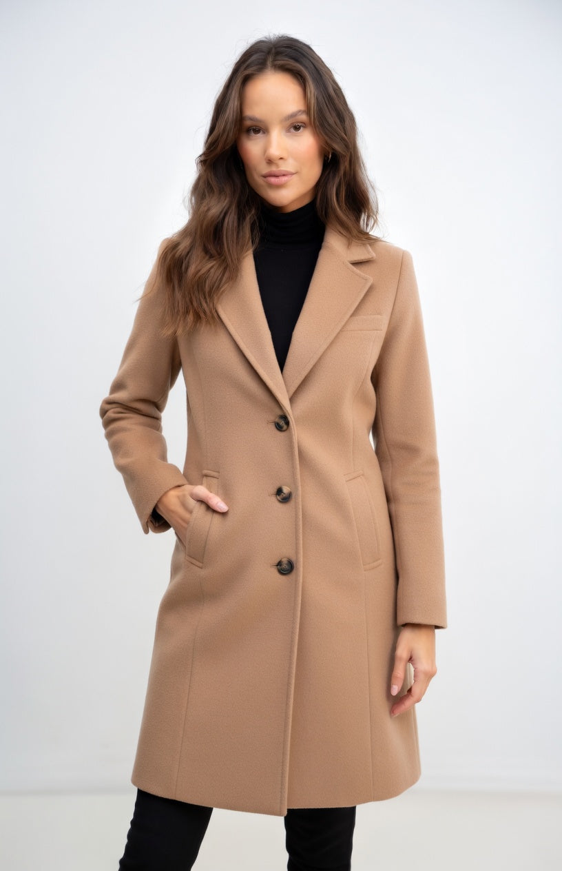 Adriana - Abrigo Elegante de Corte Clásico Premium