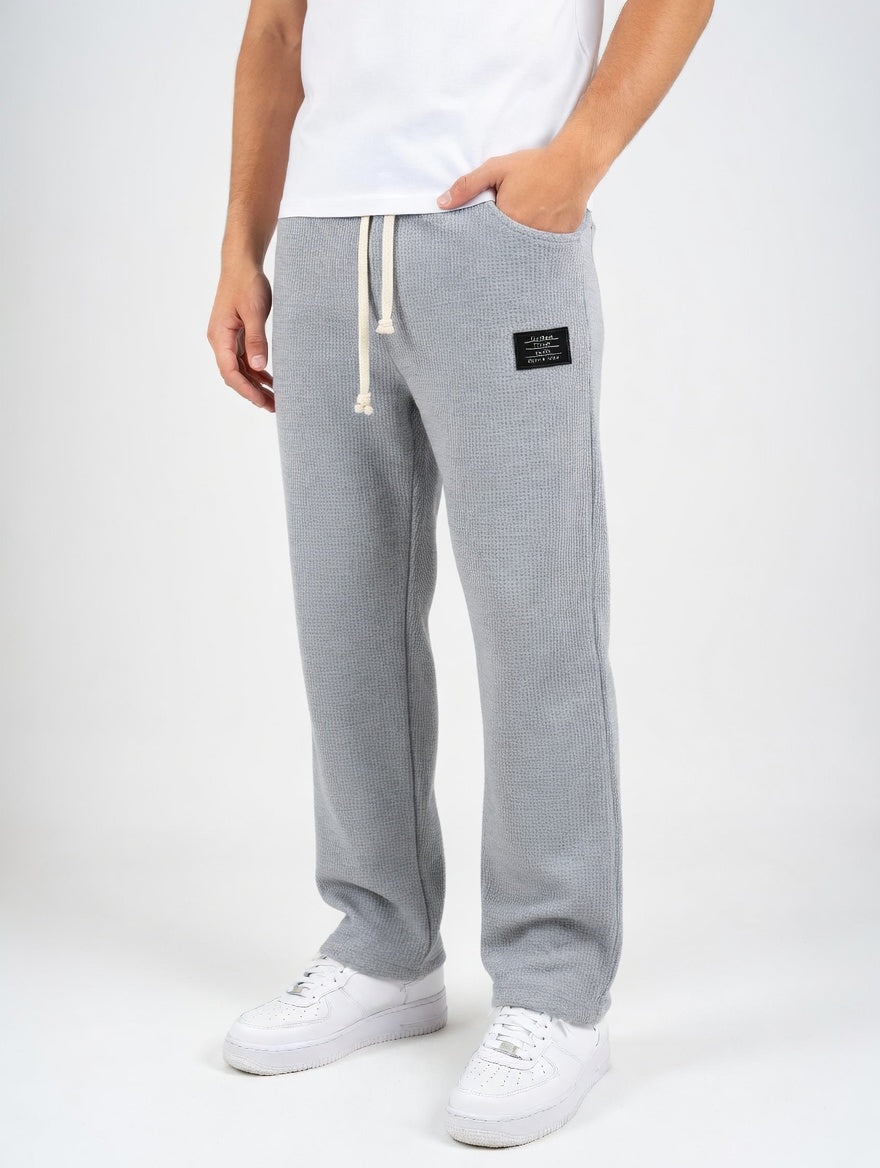 Ricardo - Pantalones Jogger Relajados de Algodón Texturizado Premium