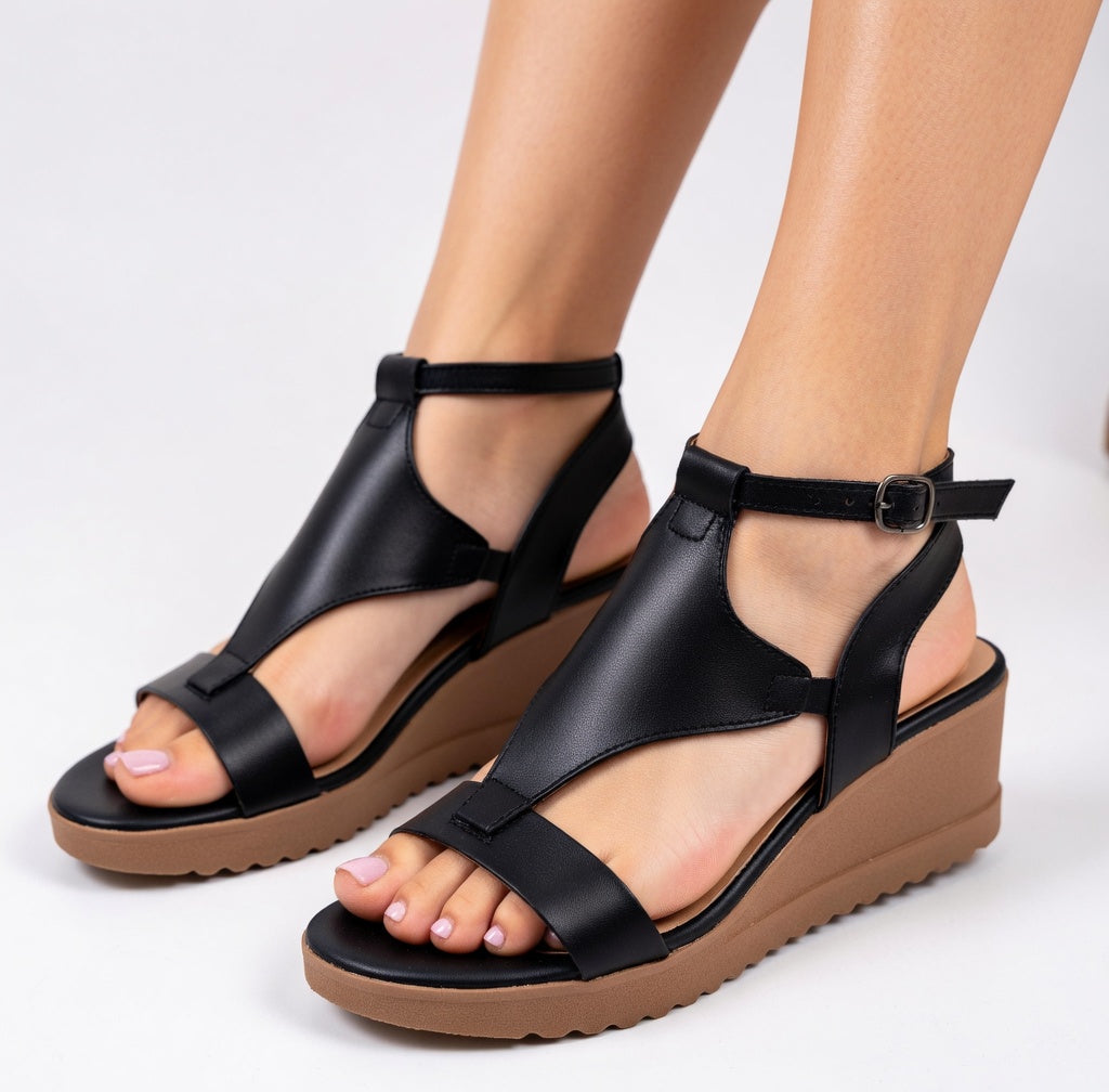 Natalia - Sandalias Elegantes con Correas Finas y Tacón Bajo Sofisticado