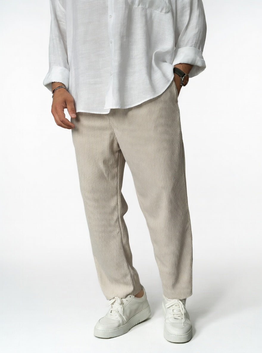Sebastián - Pantalones Casual de Corte Recto con Tejido Ligero Premium