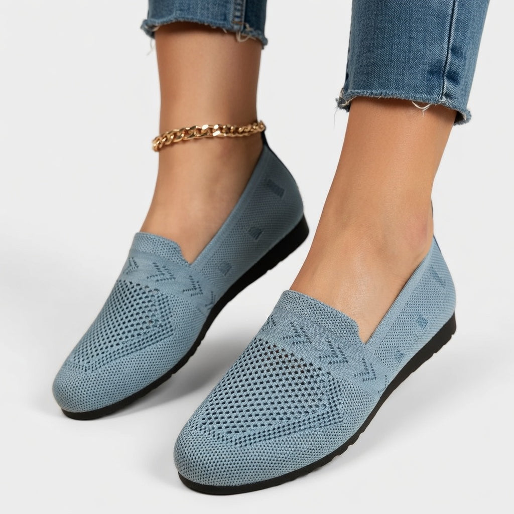 Valeria - Mocasines Cómodos de Punto Transpirable Premium
