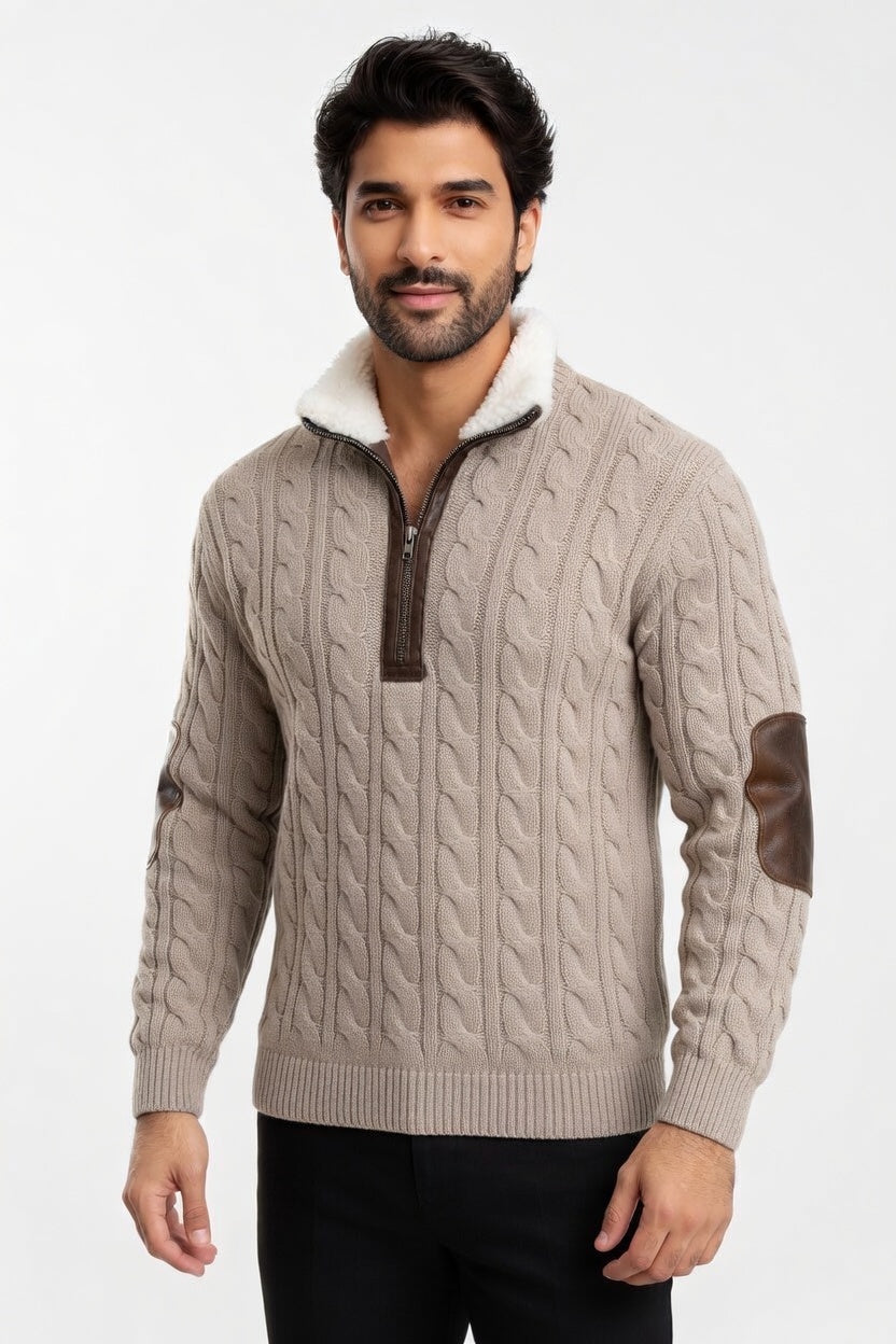 Alejandro - Jersey Trenzado Elegante de Punto Premium